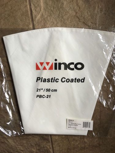 Winco PBC-21, 21-Inch Cotton Pastry Bag with Inner Plastic Coating