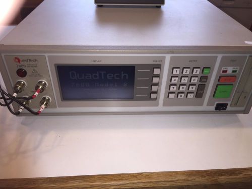 QuadTech Quad 7600BPrecision LCR RLC Meter Impedance Analyzer + Test Fixture