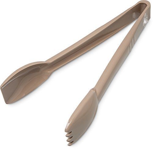 Carlisle 460906 carly heat resistant salad / serving tongs, 9&#034;, beige (pack of for sale