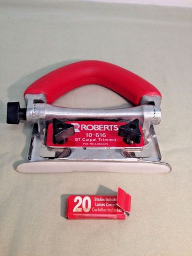 GT Carpet Trimmer, Roberts, 10-616 GT Carpet Trimer with Extra Razor Blades