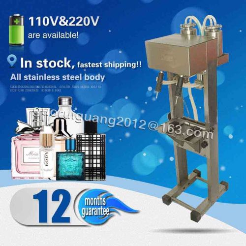 12 month guarantee,2 head perfume filling machine,pneumatic vacuum liquid filler