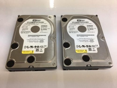 Lot of 2 western digital 250gb sata hard drive wd5000aaks-07yga0 new open box for sale