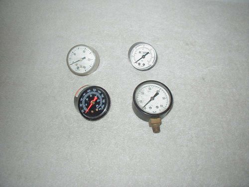 Four pressure gages for sale