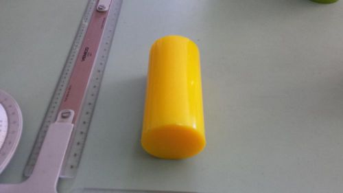 2-1/4&#034; dia. x 4-5/8&#034; long urethane / polyurethane 90 a yellow rod p/n 11571 for sale