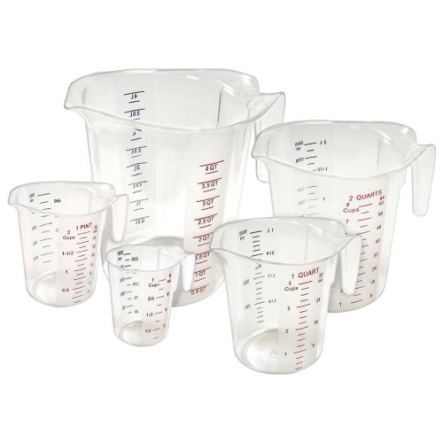 Winco PMCP-5SET Pc Measuring Cup, 5Pcs Set