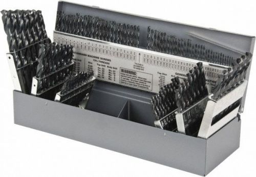 115 pc,JOBBER Drill Bit Set; 1/16&#034; -1/2&#034;, Letter A-Z