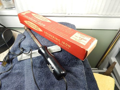 Vintage Lenk Electric Soldering Iron No 88-75 Watts 115 Volts w/Hercules #10 BOX