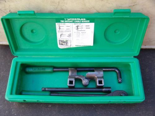 GREENLEE MODEL No. 796, RATCHET CABLE BENDER SET