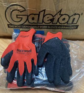 NWT - GALETON &#039;HERCULES 6800&#039; Red / Black 12 PACK WORK GLOVES - L (1 Dozen)