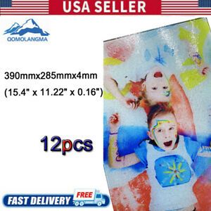 12pcs Sublimation Blanks Tempered Glass Cutting Board 15.4x11.22in US STOCK