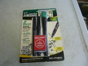 Dri Mark Counterfeit Dual Detector Smart Money Pen +UV Light Includes Bonus Pens