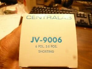 1 Centralab rotary switches, JV-9006, 6 pol. 2-5 pos. shorting, unused, vintage