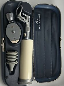 VINTAGE BAUSCH &amp; LOMB MAY OPHTHALMOSCOPE ARC VUE CASED INSTRUMENT