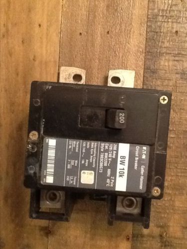 Cutler-Hammer Eaton Circuit Breaker 200 AMP 120/240 Volt 2 pole unit BWH CSR BW