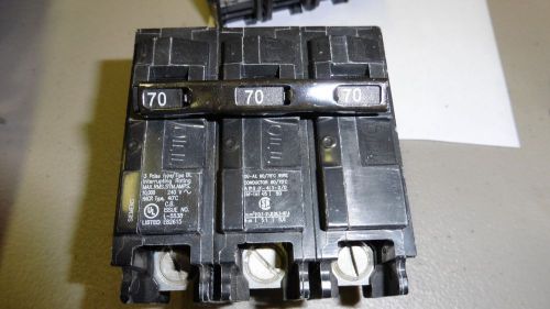 Brand new siemens  ite b370 new circuit breaker 3 pole 70 amp 240 vac for sale