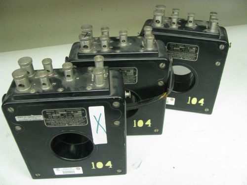 Lot of 3 - Weston #327 Type 1 - Volt 250 - Current Transformer - FF35