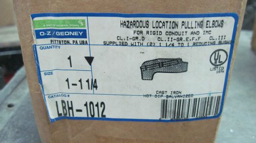 NIB OZ GEDNEY #LBH-1012 1 1/4&#034; PULLING ELBOW EXPLOSION PROOF