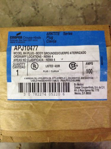 COOPER CROUSE-HINDS APJ10477 100 Amp Plug