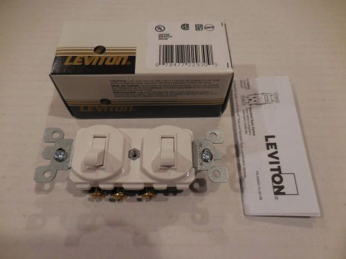 Leviton Combination Switch 1-3 Way-1Single Pole 5241-W White NEW IN BOX