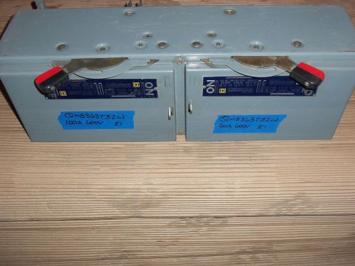 SQUARE D QMB QMB363T32W 100 60 AMP 600V FUSIBLE PANEL PANELBOARD SWITCH SER E1