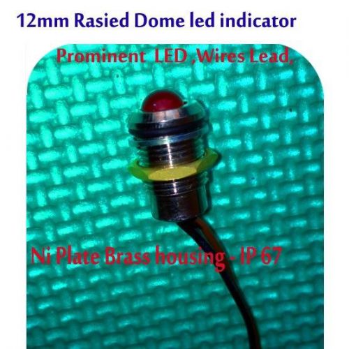 200pcs,12mm signal led lamp , metal waterproof ip67 pilot indicator light for sale