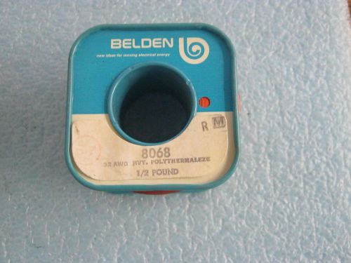 Belden: 8068 Heavy Polythermaleze Wire.  32 AWG,  1/2  Pound.   New Old Stock  &lt;