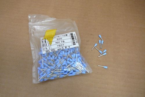 Quantity 356) TE 0.75-10 New In Box NTM Nichifu Blue Single Wire End Crimp Type