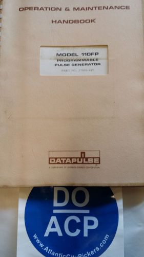 DATAPULSE 110FP PROGRAMMABLE PULSE GENERATOR OPERATION/MAINTENANCE MANUAL R3S31