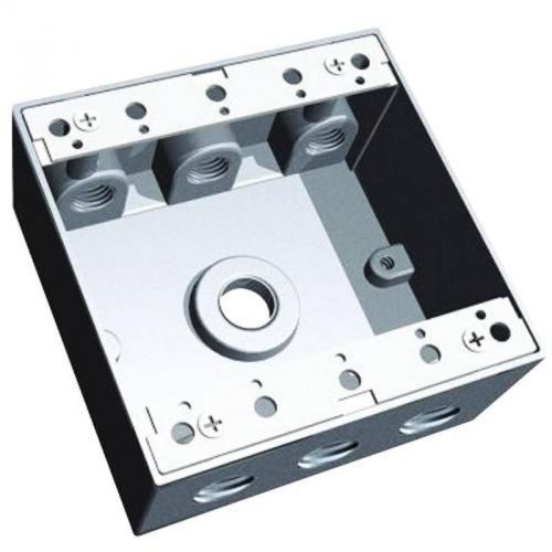 Weatherproof Box 2 Gang 7 Hole S408E THOMAS AND BETTS Outlet Boxes S408E