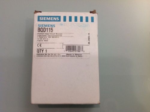 Siemens BQD115 1 Pole 277V 15 Amp Breaker