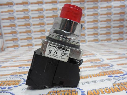 52pt6g2a - pilot light/illuminated pushbutton, red, incandescent, 120v, 1no-1nc for sale