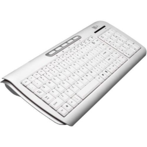 Wireless CASE LOGIC KEYBOARD RUBBER WHITE 2.4G BY ERGOGUYS