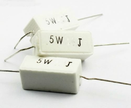 5pcs CEMENT RESISTOR 5W 100RJ 5watt 100ohm