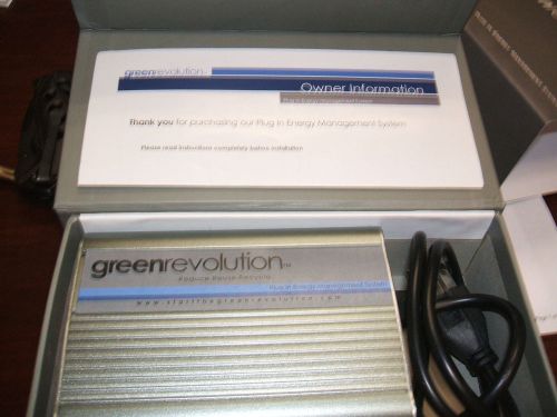 NIB Green Revolution Plug-in Energy Saver TM Capacitor-Reduce energy consumption