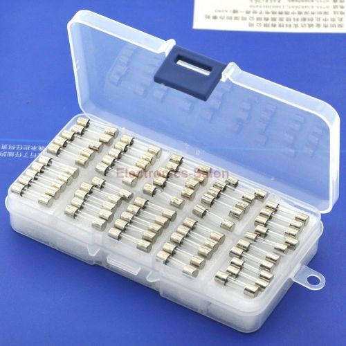 Slow Blow Glass Tube Fuse Assortment Kit, 5x20mm, 250mA~6.3A. SKU8518A