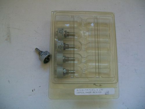 NIB NOS Beckman Industrial POTENTIOMETER 6187-R5K L1.0 5000 ohms w/Orig Hardware