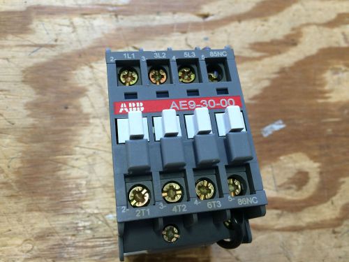 ABB AE9-30-00-81 9A 2HP@230V 5HP@480V 24VDC Coil Contactor *NEW!*