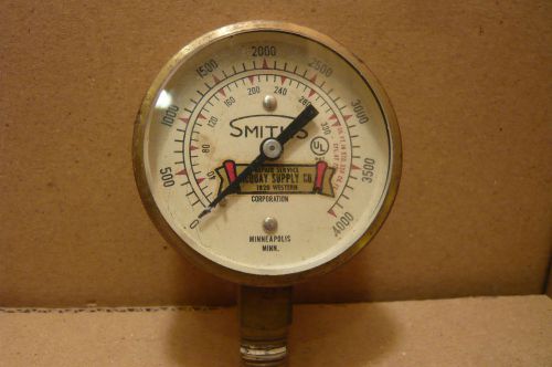 GUAGE-SMITHS VINTAGE HIGH PRESSURE -McQUAY SUPPLY CO.MINN-B 847-STEAMPUNK