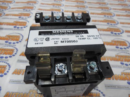 SIEMENS MT0050J - CONTROL TRANSFORMER, 50VA, 200/220/480-110