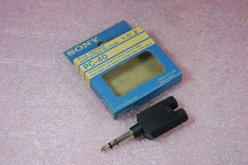 Genuine Sony Japan PC-40 Headphones Plug Adaptor Splitter Stereo plug to 2 Jacks