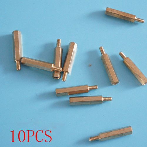 10pcs M3 Male 6mm x M3 Female 20mm Brass Standoff Spacer M3 20+6