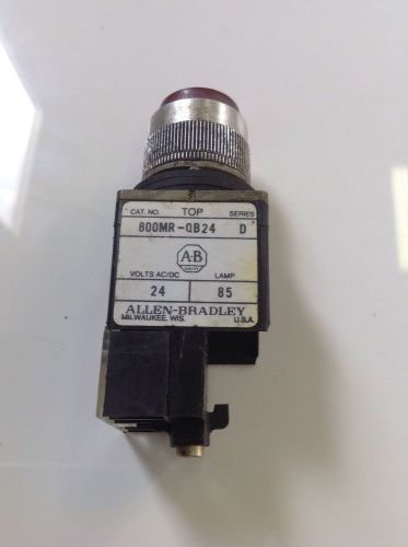 ALLEN BRADLEY  ILLUMINATED RED LIGHT  800MR-QB24 SER D