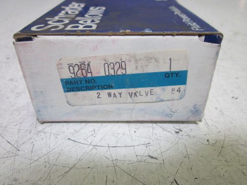 SCHRADER 9264-0329 2-WAY VALVE *NEW IN A BOX*