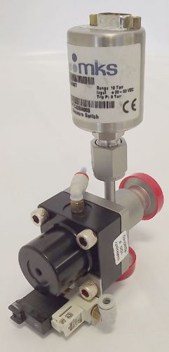 NEW AMAT MKS 51A Baratron Pressure Switch 10-Torr/Pneumatic SMC Solenoid Valve