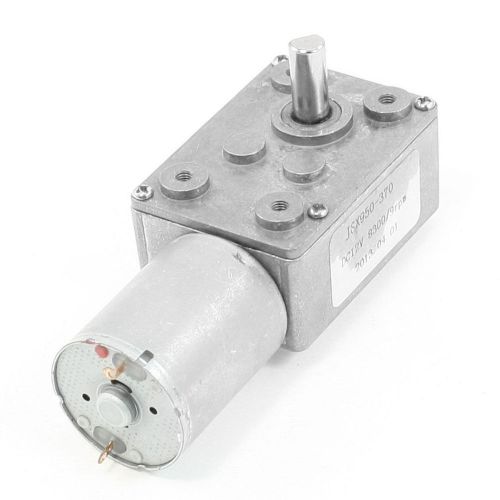 DC 12V 8300/9RPM Rectangle Shape Gear Box 2 Pin Terminal Electric Geared Motor