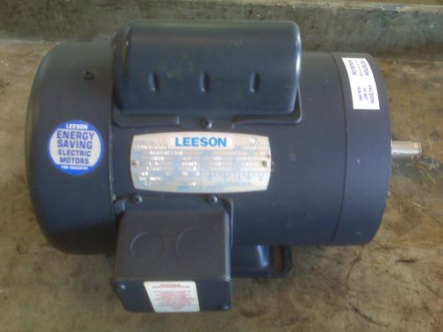 LEESON 1-1/2 HP 3450 RPM 56 FRAME 115/208-230V 5/8&#034; SHAFT TEFC #110094 C6C34FB6H