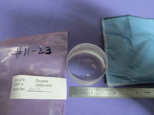 OPTICAL LENS DOUBLET 12587A LASER OPTICS #11-23 BIN#11