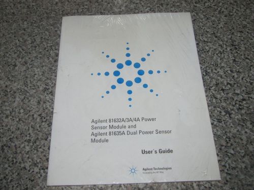 AGILENT 81632A/3A/4A 81635A POWER SENSOR  MANUAL- NEW