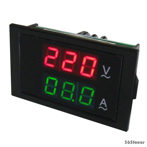 Digital AC 80~300V 100A DUAL LED Volt Amp Combo Panel Meter+Current Transformer