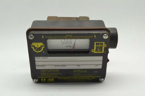 UNIVERSAL FLOW MONITORS SN-BSF4GM-4-320V.9-A3XR-F-2DC 0-4GPM FLOW METER B423673